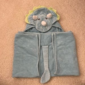 Pottery Barn Kids Triceratops baby towel